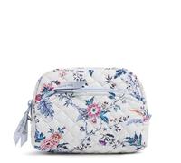 Vera Bradley Women's Cotton Medium Cosmetic Makeup Organizer Bag, Magnifique Floral, One Size