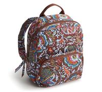 Vera Bradley Women's Cotton Mini Banbury Backpack, Marrakesh Cinnamon, One Size