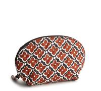 Vera Bradley Women's Cotton Mini Dome Cosmetic Makeup Bag, Moorish, One Size