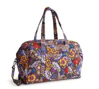 Vera Bradley Women's Cotton Miramar Weekender, Colorful Bouquet, One Size