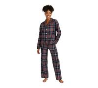 Vera Bradley Women's Cotton Pajama Set with Long Sleeve Button-up Shirt and Pants (Extended Size Range), Tartan Plaid, XXL
