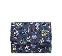 Vera Bradley Women's Cotton Riley Compact Wallet with RFID Protection, Plants - Recycled Cotton, One Size