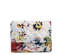 Vera Bradley Women's Cotton Riley Compact Wallet with RFID Protection, Sea Air Floral - Recycled Cotton, One Size