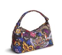 Vera Bradley Women's Cotton Roxbury Crescent Shoulder Bag, Colorful Bouquet, One Size