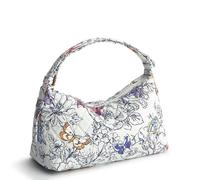 Vera Bradley Women's Cotton Roxbury Crescent Shoulder Bag, Wing + Bloom, One Size