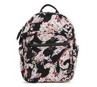 Vera Bradley Women's Cotton Small Backpack Bookbag, Botanical Paisley, One Size
