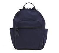 Vera Bradley Women's Cotton Small Backpack Bookbag, Classic Navy - Recycled Cotton, One Size