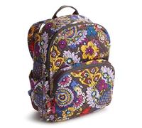 Vera Bradley Women's Cotton Small Banbury Backpack, Colorful Bouquet, One Size