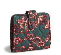 Vera Bradley Women's Cotton Small Tab Wallet, Green