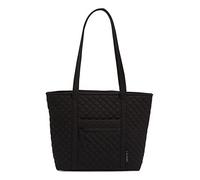 Vera Bradley Women's Cotton Small Vera Tote Bag, True Black, One Size