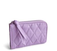 Vera Bradley Women's Cotton Zip Card Pouch, Purple Rhapsody, One Size