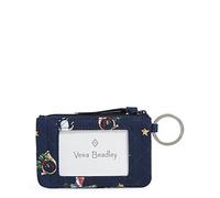 Vera Bradley Women's Cotton Zip Id Case Wallet, Snow Globe Motifs - Recycled Cotton, One Size