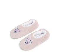 Vera Bradley Women's Cozy Life No Slip Slippers Accessory, Mon Amour Soft Blush, Medium (US Size 7-8)