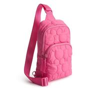 Vera Bradley Women's Disney Featherweight Lorman Sling Backpack Crossbody Bag, Beetroot Pink, One Size