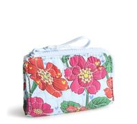 Vera Bradley Women's Disney Featherweight Zip Card Pouch Case, Mickey Meadow, One Size