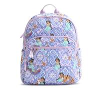Vera Bradley Women's Disney Premium Cotton Bancroft Backpack - 15" Laptop Sleeve - Jasmine Intricate Medallions, 24L