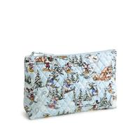 Vera Bradley Women's Disney Premium Cotton Large Pouch, Ski Weekend Mickey and Friends