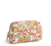 Vera Bradley Women's Disney Premium Cotton Medium Cosmetic Bag, Mickey's Promenade, One Size