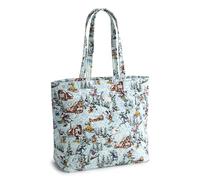 Vera Bradley Women's Disney Premium Cotton Original Zip Tote Bag, Ski Weekend Mickey and Friends, One Size