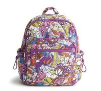 Vera Bradley Women's Featherweight Bancroft Backpack Bookbag, Flutter, One Size