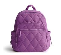 Vera Bradley Women's Featherweight Bancroft Backpack Bookbag, Iris Orchid, One Size