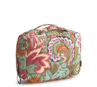 Vera Bradley Women's Featherweight Hanging Travel Organizer Makeup Bag, Leaf Me Not Paisley, One Size