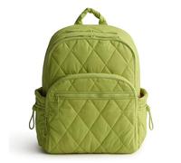 Vera Bradley Women's Featherweight Large Bancroft Backpack Bookbag, Spinach Green, One Size