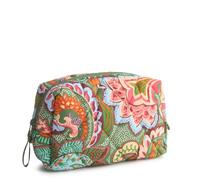 Vera Bradley Women's Featherweight Medium Cosmetic Bag, Leaf Me Not Paisley, One Size