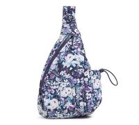 Vera Bradley Women's Featherweight Sling Backpack Bag, Artist's Garden Purple, One Size