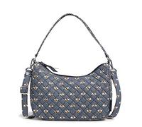 Vera Bradley Women's Frannie Crescent Crossbody Purse, Bees Navy-Recycled Cotton, One Size