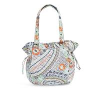 Vera Bradley Women's Glenna Satchel Purse Handbag, Citrus Paisley-Recycled Cotton, One Size