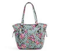 Vera Bradley Women's Glenna Satchel Purse Handbag, Rosy Outlook-Recycled Cotton, One Size