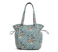 Vera Bradley Women's Glenna Satchel Purse Handbag, Sunlit Garden Sage-Recycled Cotton, One Size
