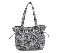 Vera Bradley Women's Glenna Satchel Purse Handbag, Tranquil Medallion-Recycled Cotton, One Size