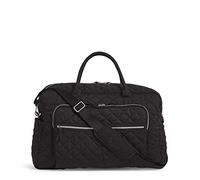 Vera Bradley Women's Iconic Grand Weekender Travel Bag, Performance Twill, Black, One Size