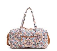 Vera Bradley Women's Large Travel Duffel Bag, Enchanted Mandala-Recycled Cotton, One Size