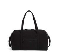 Vera Bradley Women's Microfiber Large Travel Duffle Bag, Black, One Size