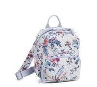 Vera Bradley Women's Cotton Mini Backpack Purse Bookbag, Magnifique Floral, One Size