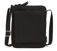 Vera Bradley Women's Mini Hipster Crossbody Purse with RFID Protection, Black-Recycled Cotton, One Size