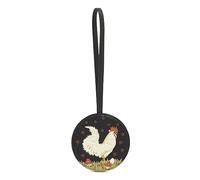 Vera Bradley Women's Novelty Luggage Tag Travel Accessory, Chanticleer, One Size, Chanticleer, One Size