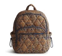 Vera Bradley Women's Nylon Bancroft Backpack Bookbag, Lotus Montage Roasted Pecan, One Size