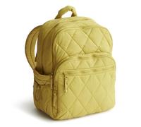 Vera Bradley Women's Nylon Large Bancroft Backpack Bookbag, Golden Olive, One Size