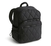 Vera Bradley Women's Nylon Large Bancroft Backpack Bookbag, Moonless Night, One Size