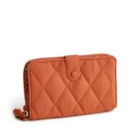 Vera Bradley Women's Nylon Large Tab Wallet, Potter's Clay, One Size