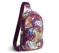 Vera Bradley Women's Nylon Lorman Sling Backpack Bookbag, Flutter, One Size
