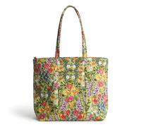 Vera Bradley Premium Cotton Original Zip Tote, Meadow Bouquet, One Size