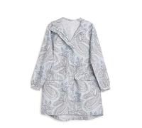 Vera Bradley Women's Packable Water Resistant Raincoat, Soft Sky Paisley, S