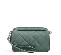 Vera Bradley Women's Performance Twill All in One Crossbody Purse with RFID Protection, Olive Leaf, Size