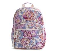 Vera Bradley Women's Performance Twill Large Bancroft Backpack - 15" Laptop Sleeve & Water Resistant, Cabbage Roses, One Size, 54661