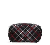 Vera Bradley Women's Performance Twill Large Cosmetic Makeup Organizer Bag, Paris Plaid, One Size